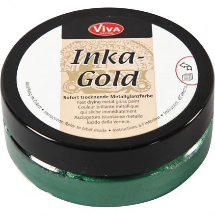 Inka Gold, smaragdi, 50 ml / 1 purkki.