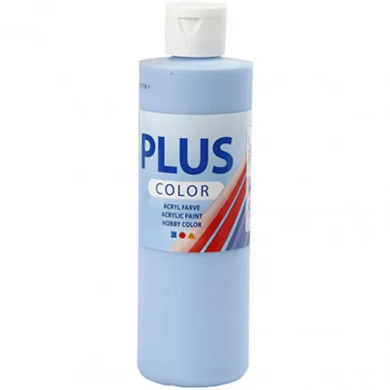 Plus Color askartelumaali, taivaansininen, 250 ml / 1 pullo