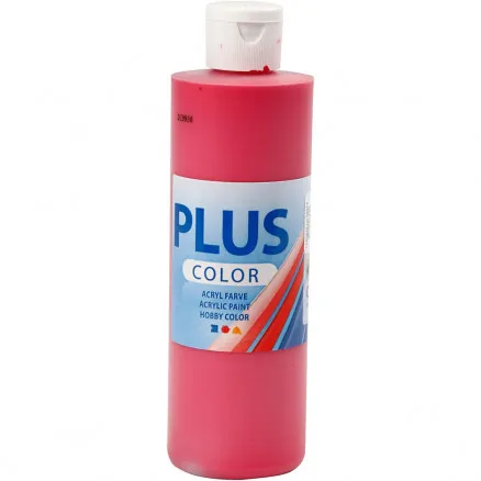 Plus Color -askartelumaali, peruspunainen, 250 ml/1 pullo